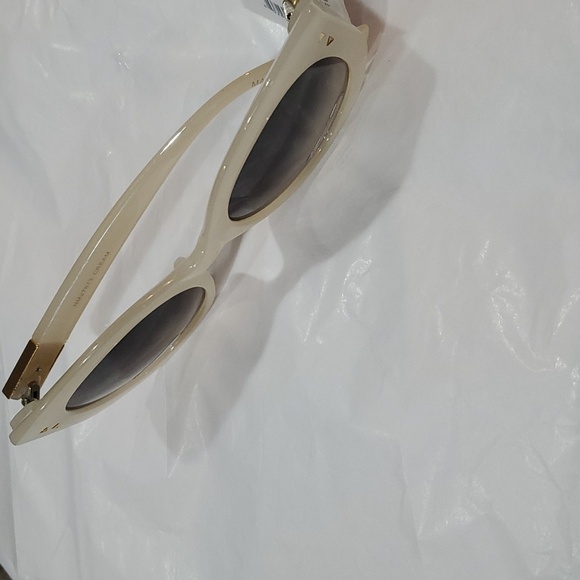 Nicole Miller‎ bone cream gold studded ombre gradient lens sunglasses new main image 11